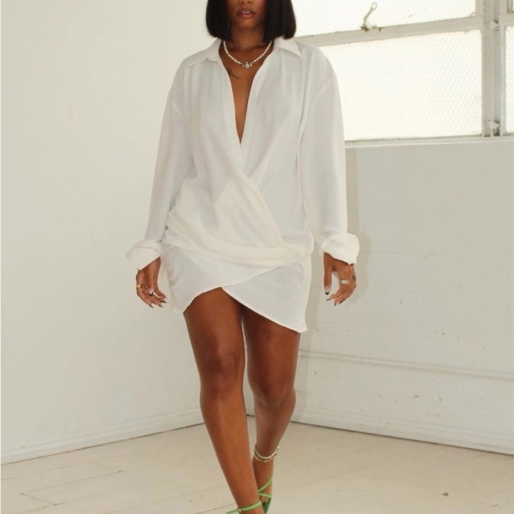 Draped Mini Dress - image 5